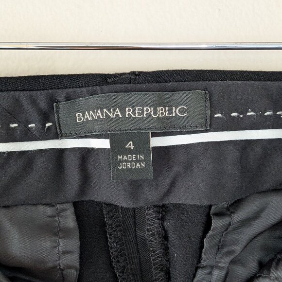Banana Republic Black Low Rise Slim Ankle Sloan Pant Business Workwear Women's 4 - Picture 7 of 12